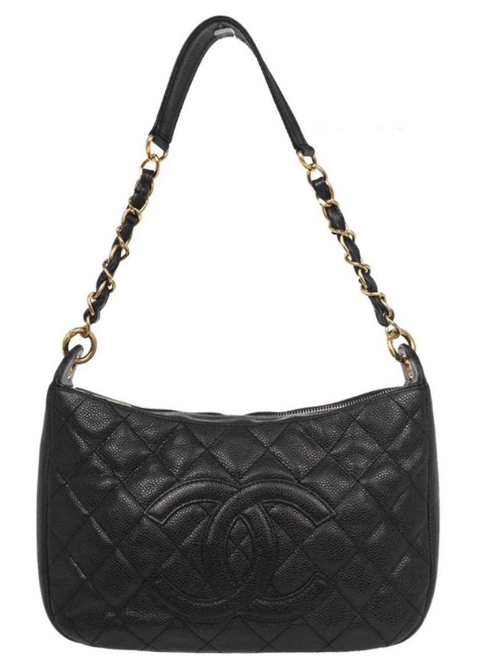 Chanel Black Calfskin Hobo Handbag 196932 - Picture 1 of 16